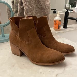 BP Cognac Low Heel Boots
